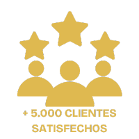 más de 5.000 clientes satisfechos